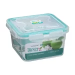 تاپلاک چهار گوش سری 524 مناسب برای نگهداری در یخچال و فریزر قابل استفاده در ماکروویو افزایش ماندگاری مواد غذایی قابل شستشو در ماشین ظرف شویی شفاف مثل شیشه سبکتر از شیشه مقاوم در برابر شکستن