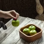 Square wooden bowl code SA7020